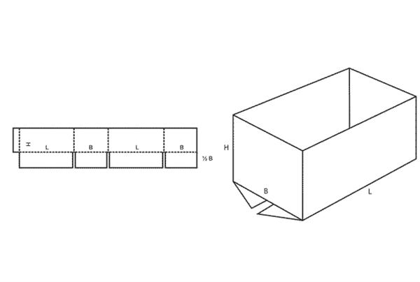 Half Slotted Container Half slotted container 0200 HSC Box Manufacturer in Wisconsin