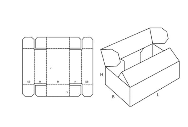 One Piece Folder OPF Die Cut with Dust and Tuck Flaps Regular Slotted Container RSC 0416 Box Manufacturer in Wisconsin