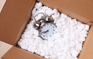 Time is worth more money than you think. Corrugated Clock Time Matters Too